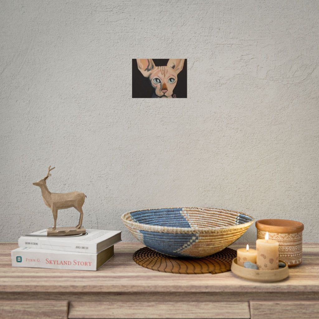 Sphynx Cat Art Poster — Rolled Fine Art Print