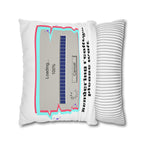 Square Pillowcase — "Rendering Reality... Please Wait" Retro Loading Bar Decorative Pillowcase