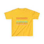 Youth Rainbow Dachshund Pattern Cute Dog Graphic Tee