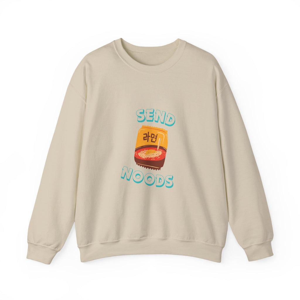 Send Noods Sweatshirt — Cute Ramen Graphic Crewneck