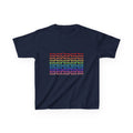Youth Rainbow Dachshund Pattern Cute Dog Graphic Tee