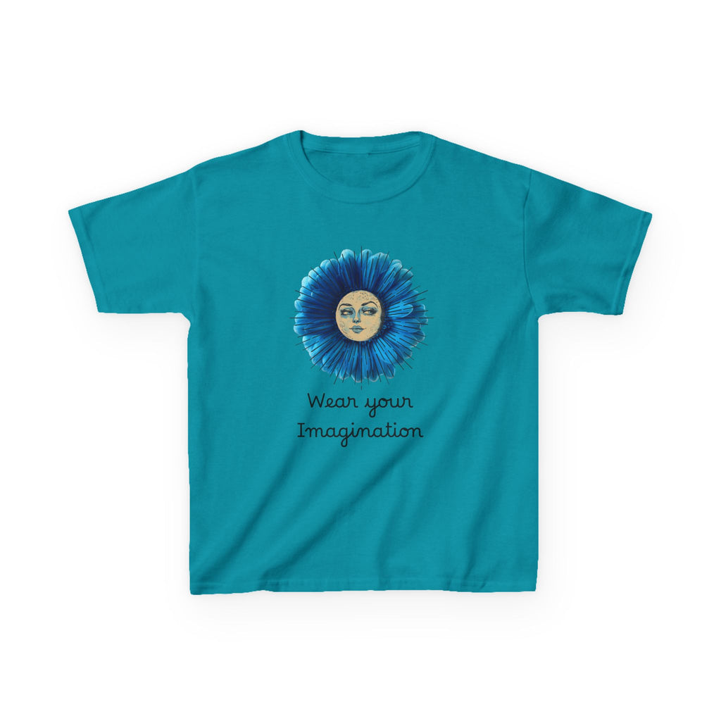 Personalize it! Youth 'Wear Your Imagination' Blue Flower Face Graphic