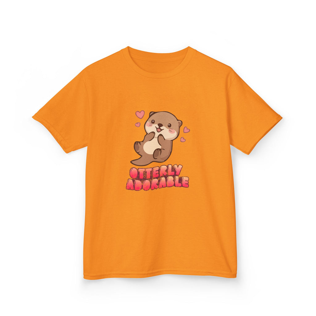 Kids Tee "Otterly Adorable" Heart Graphic Tee
