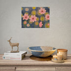 Backlit Flowers Poster — Rolled Wall Art with Bokeh Lights