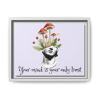Personalize it! "Your Mind is Your Only Limit" Framed Canvas Wall Art