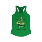 Personalize it! Women's Growth is Messy Ideal Racerback Tank