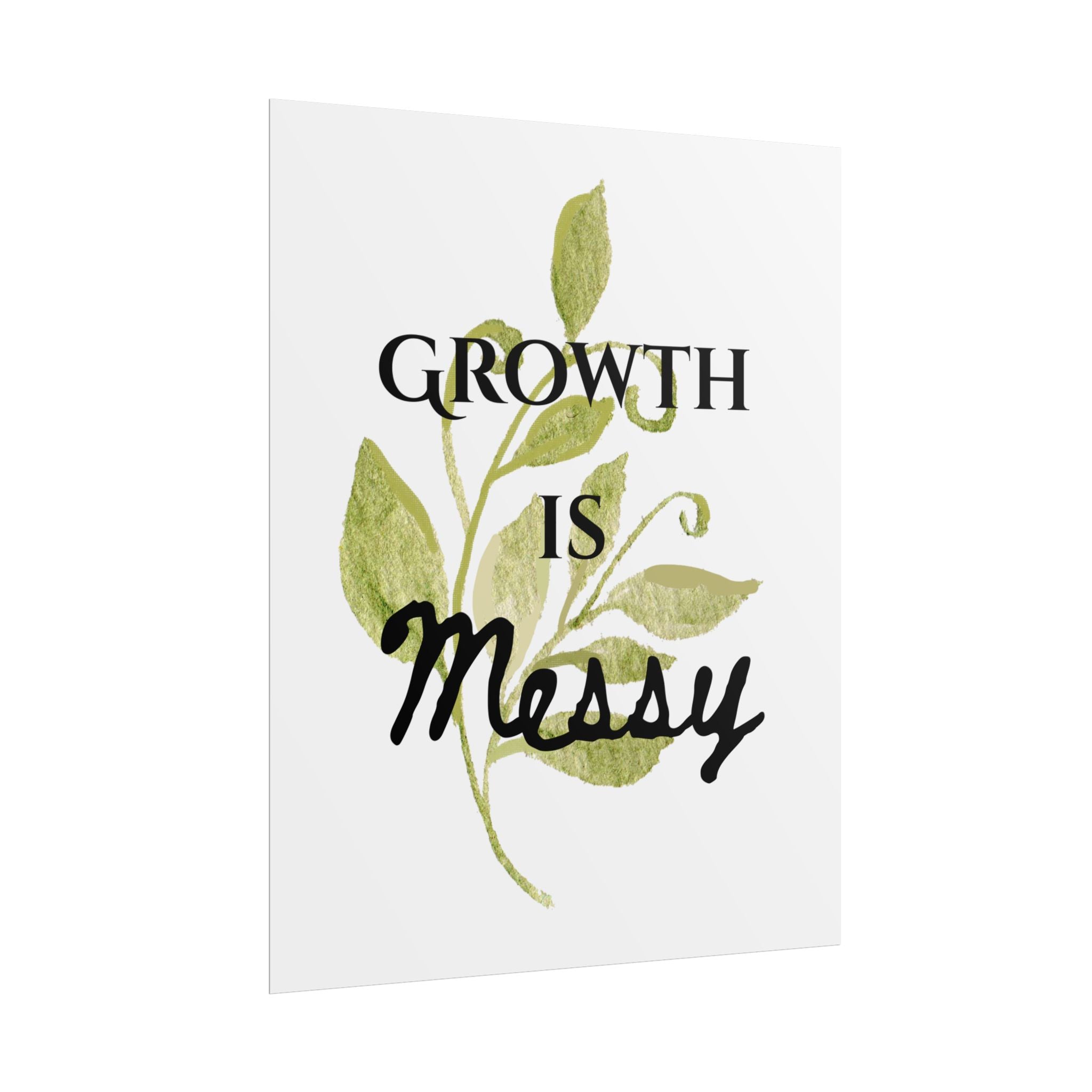 "Growth Is Messy" Botanical Wall Art Print