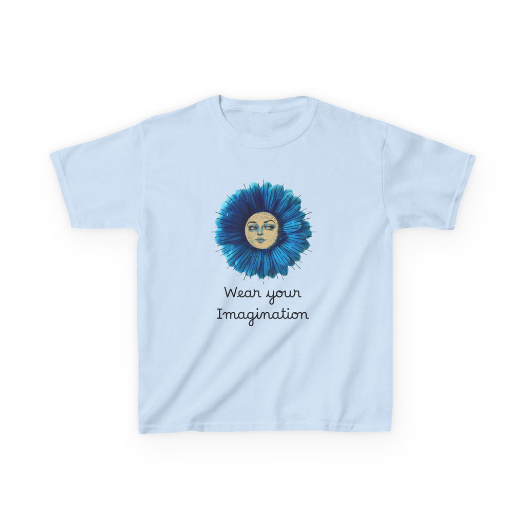 Personalize it! Youth 'Wear Your Imagination' Blue Flower Face Graphic