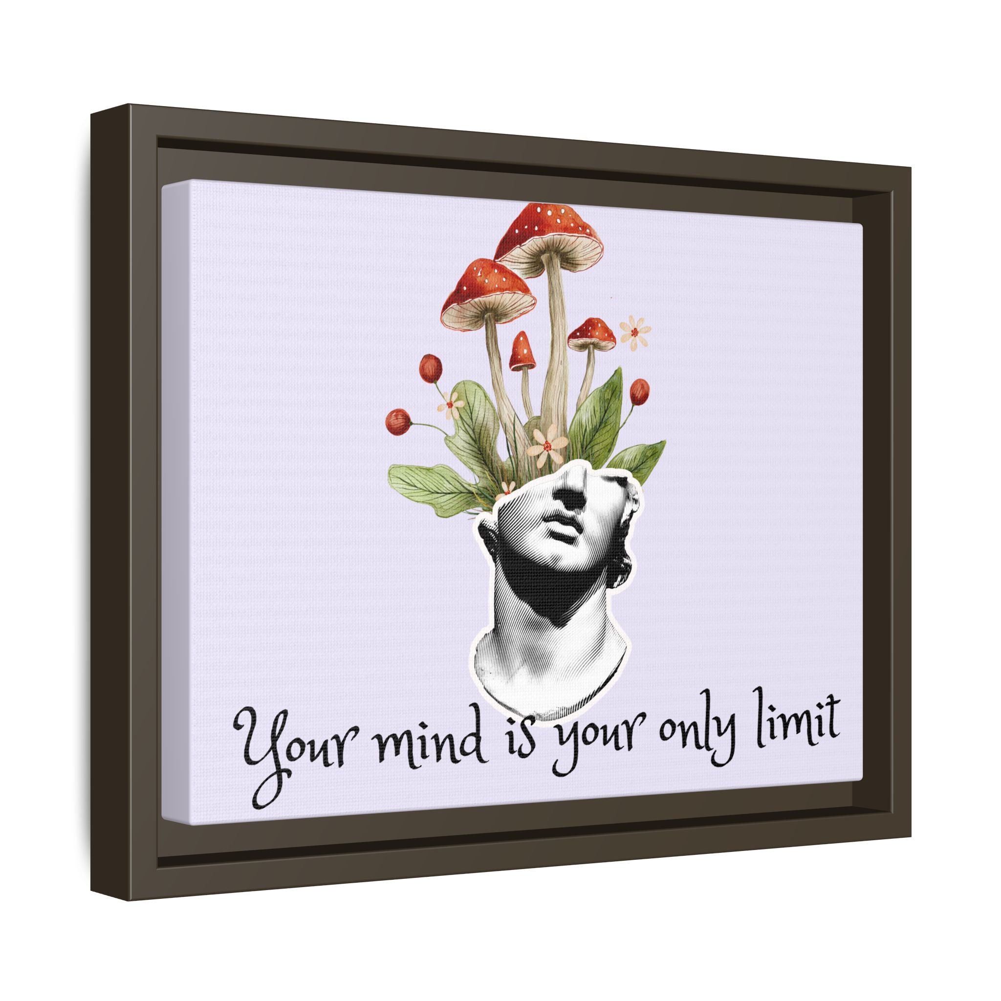 Personalize it! "Your Mind is Your Only Limit" Framed Canvas Wall Art