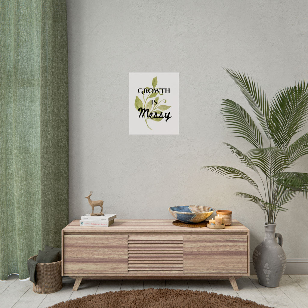"Growth Is Messy" Botanical Wall Art Print