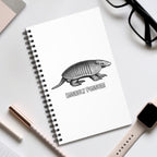 Spiral Journal — 'Assault Possum' Vintage Armadillo Illustration Notebook