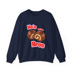 Crewneck Sweatshirt — "Ho's Before Bros" Food Pun Graphic