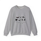 Crewneck Sweatshirt — "Emotionally Supported by Cryptids" Graphic