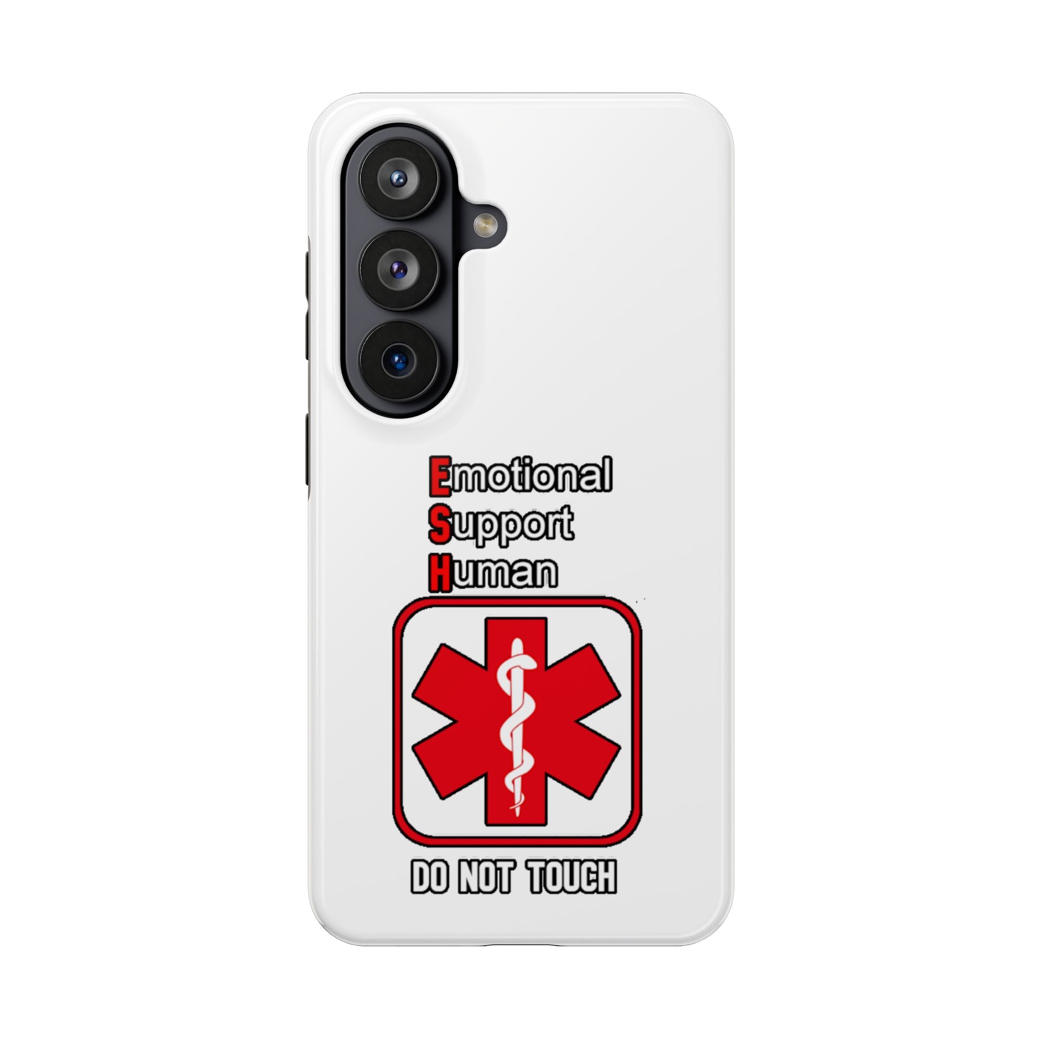 Emotional Support Human Phone Case — 'Do Not Touch' Medical Alert Tough Case