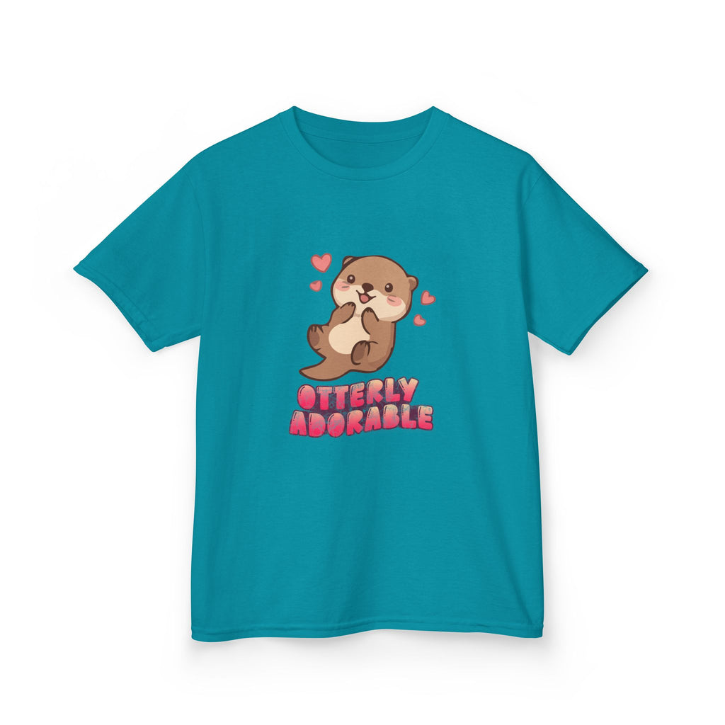 Kids Tee "Otterly Adorable" Heart Graphic Tee