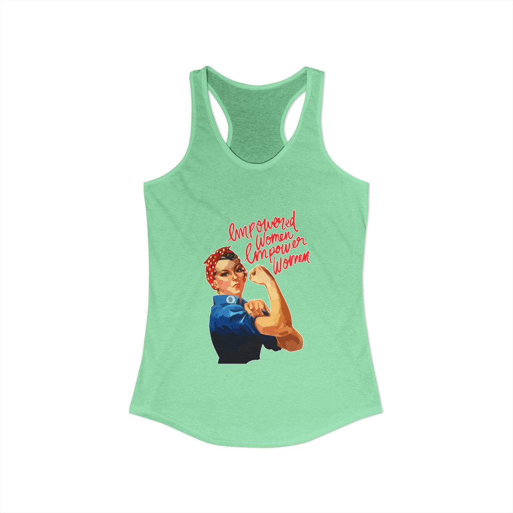 Personalize it! Women's Empowered Women Ideal Racerback Tank