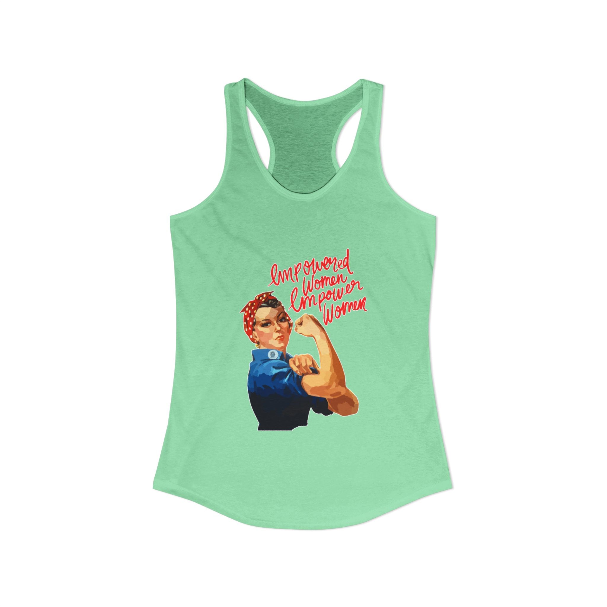 Personalize it! Women's Empowered Women Ideal Racerback Tank