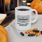 Retro 'Rendering Reality...Please Wait’ Ceramic Mug — Nostalgic 11oz/15oz Coffee Cup