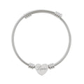 Personalize it! Name Heart Bangle (Silver or Gold)
