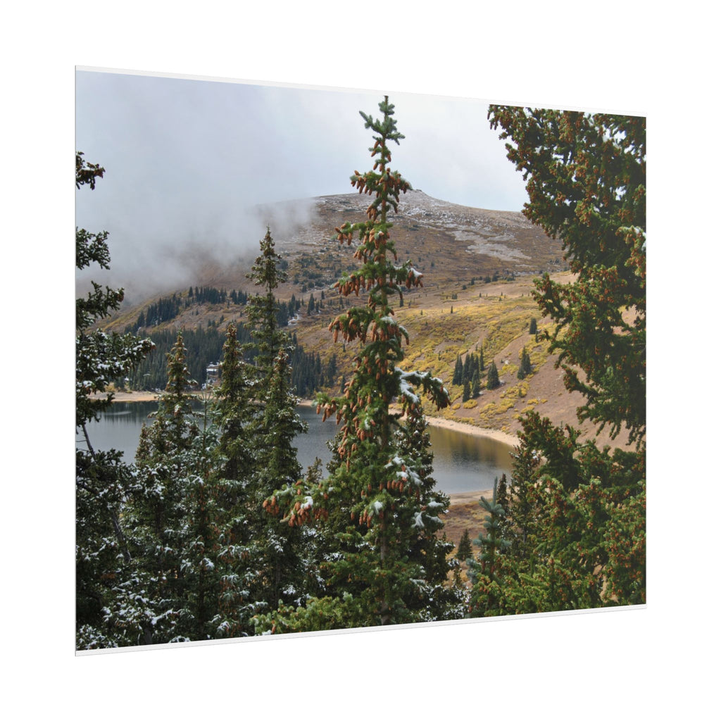 Colorado Mountain Lake Landscape — Scenic Nature Wall Art Rolled Poster