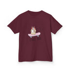Youth 'Fast-ish' Sloth on Pink Board classic tee