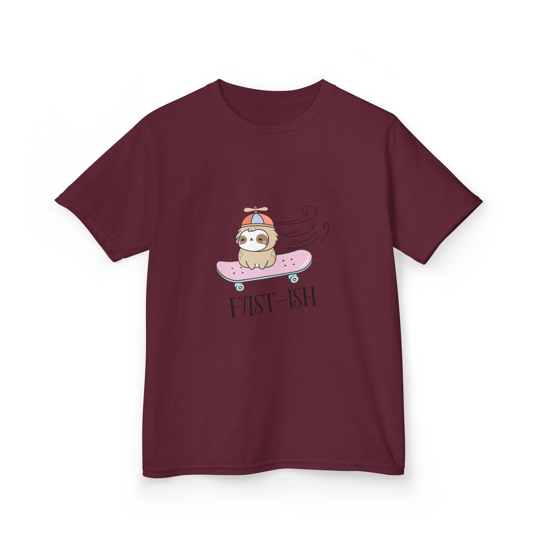 Youth 'Fast-ish' Sloth on Pink Board classic tee