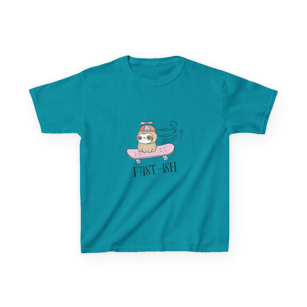 Youth 'Fast-ish' Sloth on Pink Board classic tee