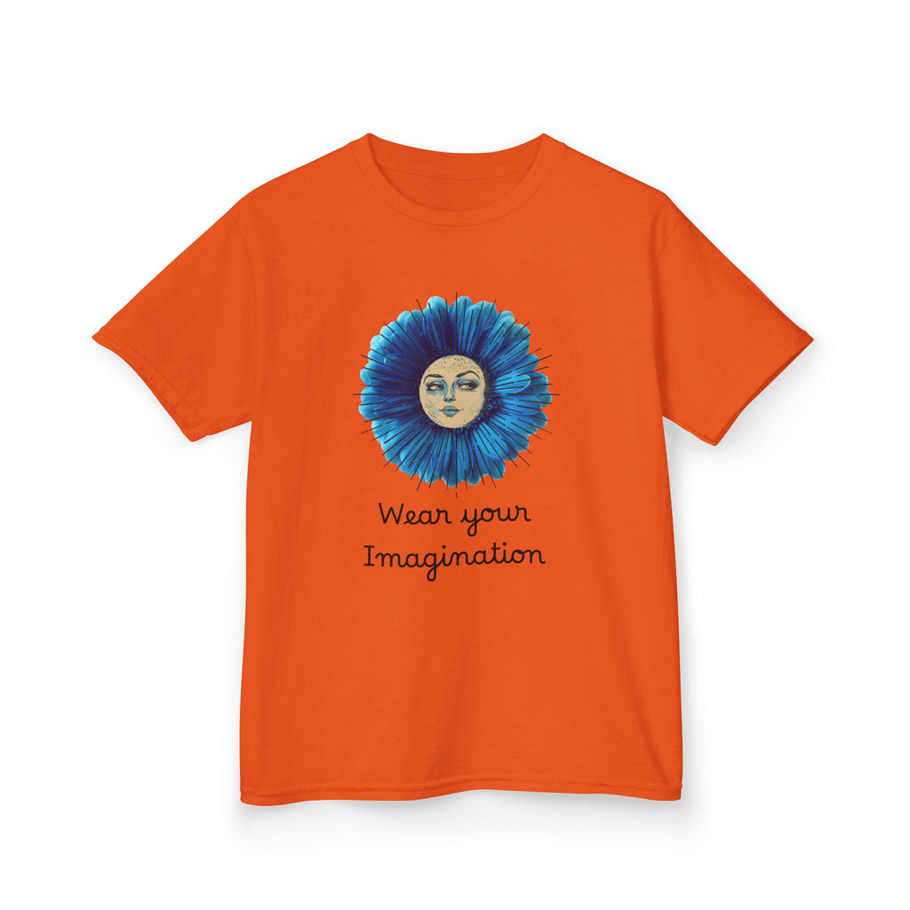 Personalize it! Youth 'Wear Your Imagination' Blue Flower Face Graphic