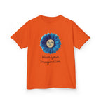 Personalize it! Youth 'Wear Your Imagination' Blue Flower Face Graphic