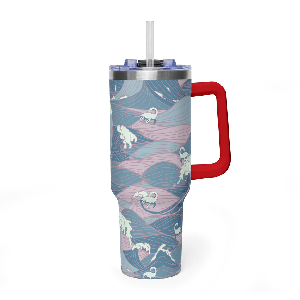 Nessie Waves 40oz Vacuum Tumbler — Insulated Travel Mug