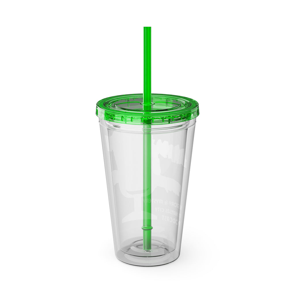 Always Time for True Crime Tumbler with Straw, 16oz