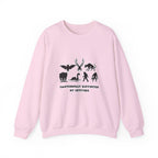 Crewneck Sweatshirt — "Emotionally Supported by Cryptids" Graphic