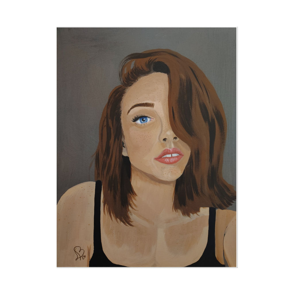 Rolled Poster — Portrait "Freckled Girl" Art Print