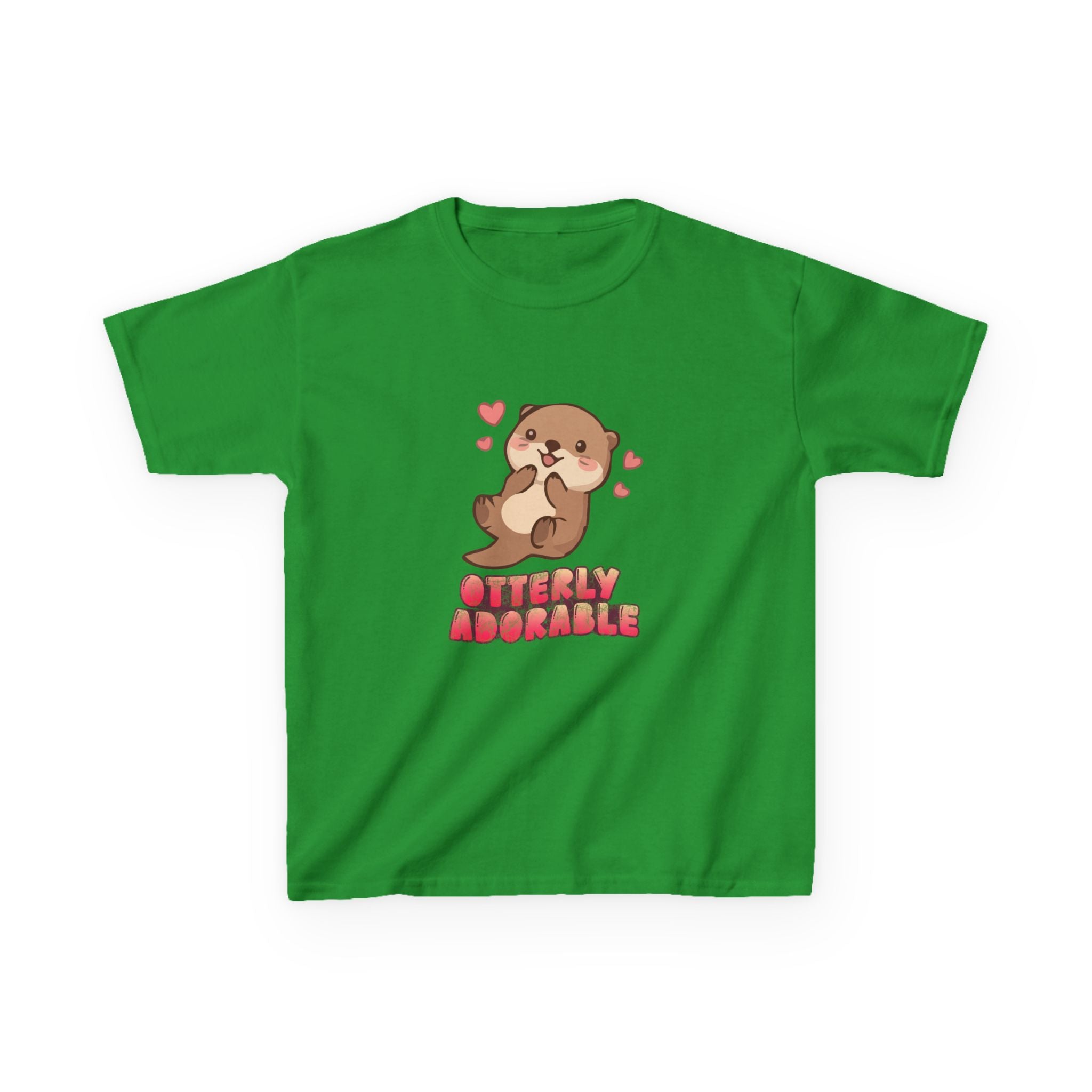Kids Tee "Otterly Adorable" Heart Graphic Tee