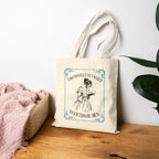 Tote Bag — "Emotionally Attached to Fictional Men" Vintage Reader Tote