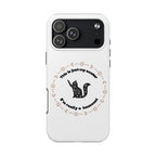 Tough Phone Case — “This Is Just My Avatar, I’m Really a Housecat” Cute Celestial Cat Protective Cover
