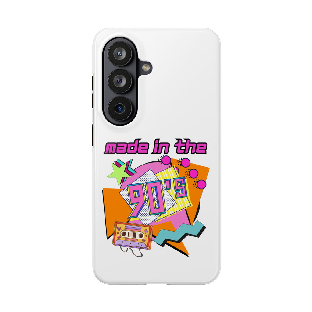 90s Retro Tough Phone Case — "Made in the 90's" Cassette Graphic