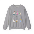 Silly Is The New Cool Sweatshirt — Cute Dancing Ducks Graphic Crewneck