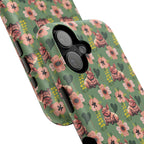 Floral Squonk Pattern Impact Phone Case — Protective iPhone Cover with Pink Flowers