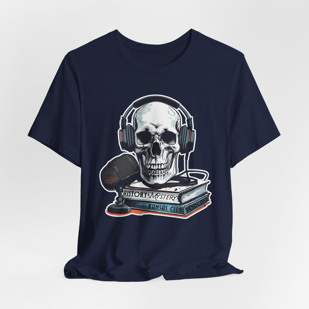 Unisex History & Mystery in Kansas City Podcast Jersey Short Sleeve Tee