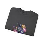 Surreal Raven & Wildflowers Crewneck Sweatshirt