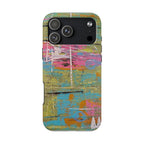 1980s Puke Tough Phone Case — Distressed Pastel Art Protective Cover