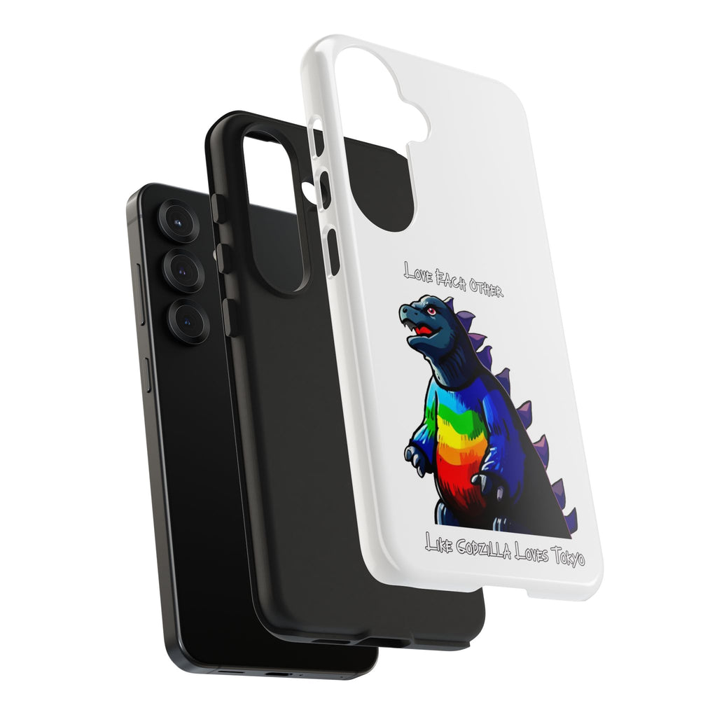 Godzilla Rainbow Phone Case — Godzilla Love Tough Protective Cover