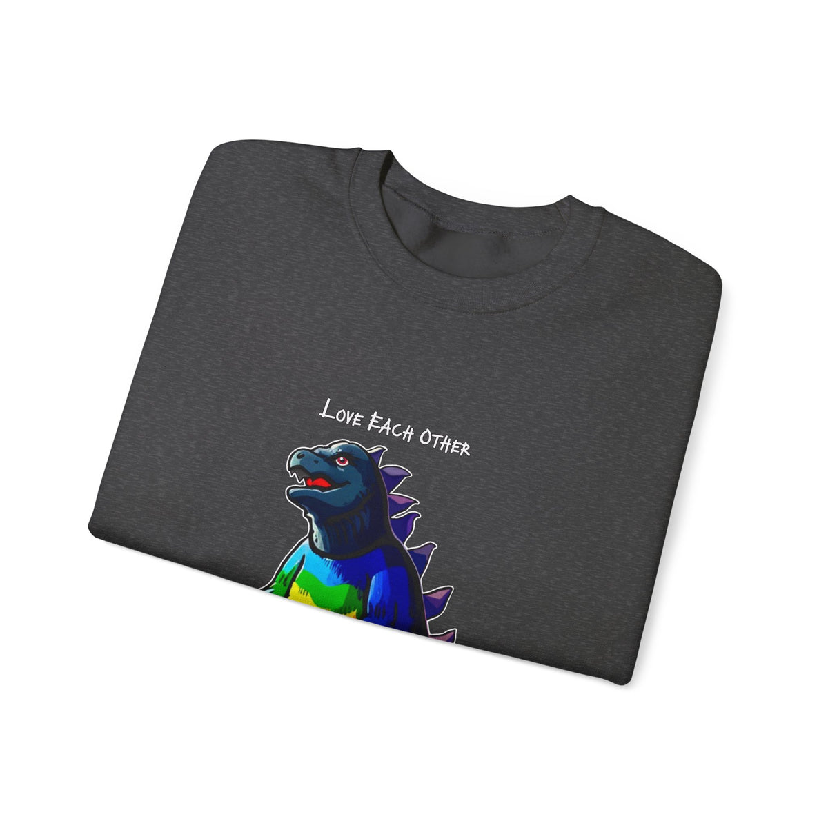 Godzilla Love Rainbow Crewneck Sweatshirt