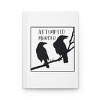 Attempted Murder Raven Hardcover Journal — Goth Bird Notebook