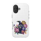 'Surreal' Tough Phone Case — Protective Phone Cover with Raven and Bouquet Design