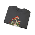 Mushroom Head Art Sweatshirt — Surreal Botanical Crewneck