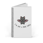 Kawaii 'I'm Just a Little Batty' Spiral Journal