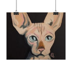 Sphynx Cat Art Poster — Rolled Fine Art Print