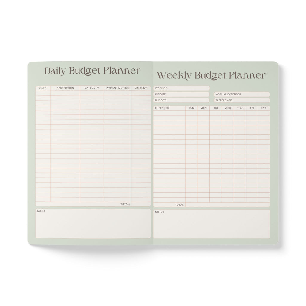 Financial Planner Softcover Journal — Budgeting & Savings Notebook
